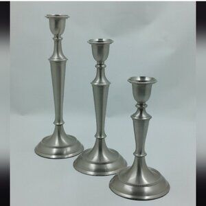 3/75$ pewter candlestick holders